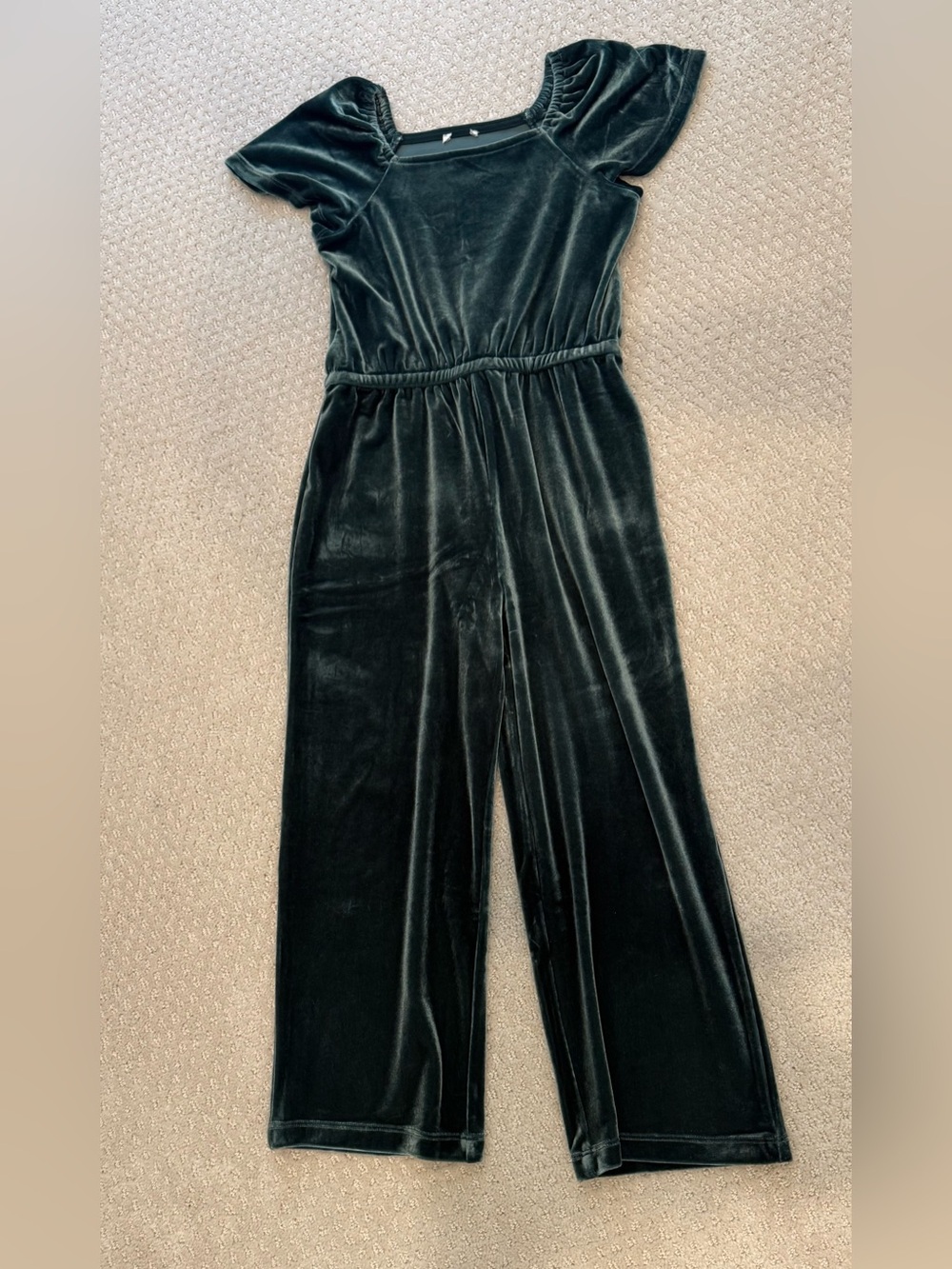 EUC J Crew Factory Velvet Jumpsuit